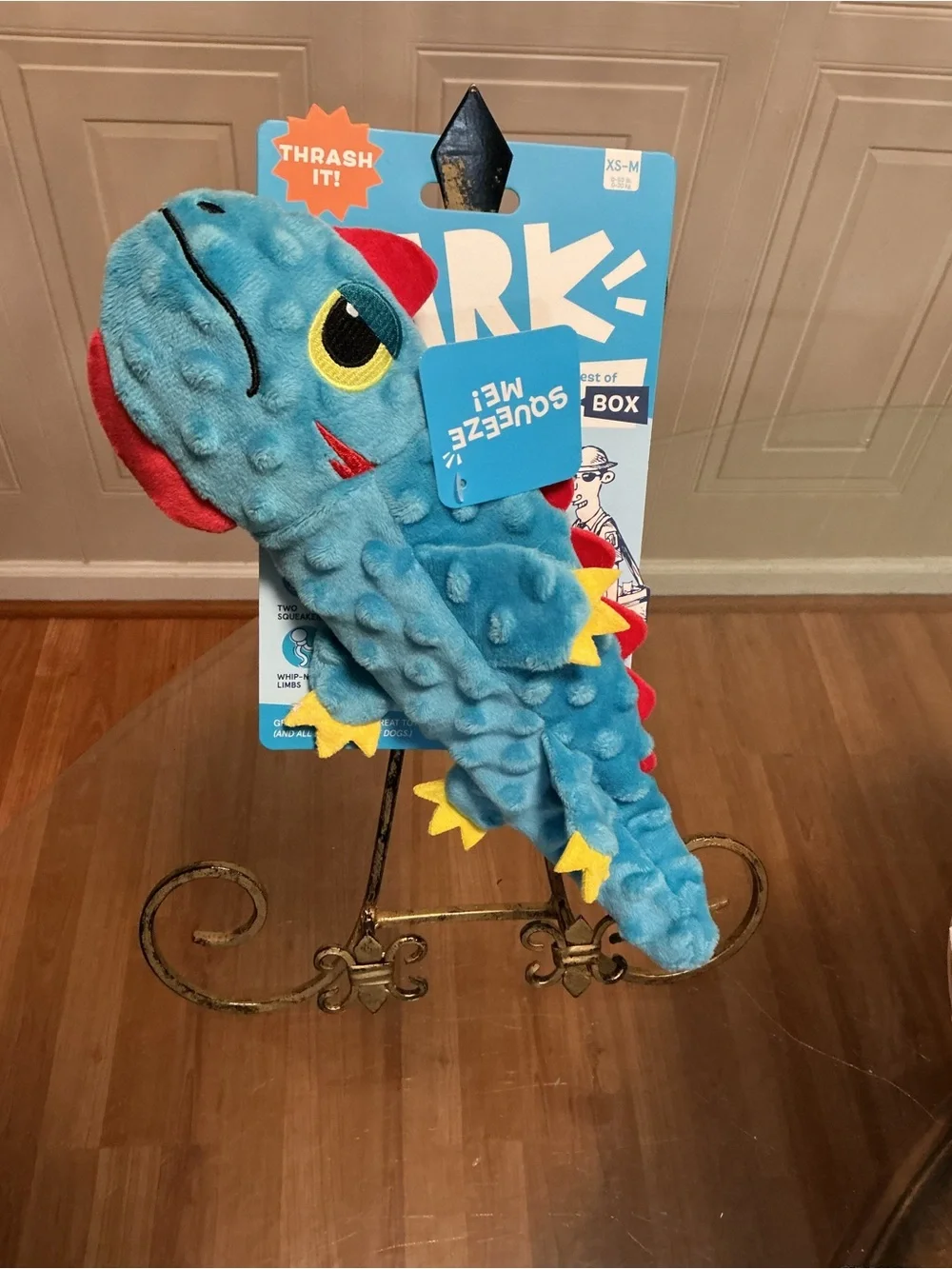 Bark Box IZZY LIZZY Galapagos Plush Clinker & Squeak  Dog Toy -12”